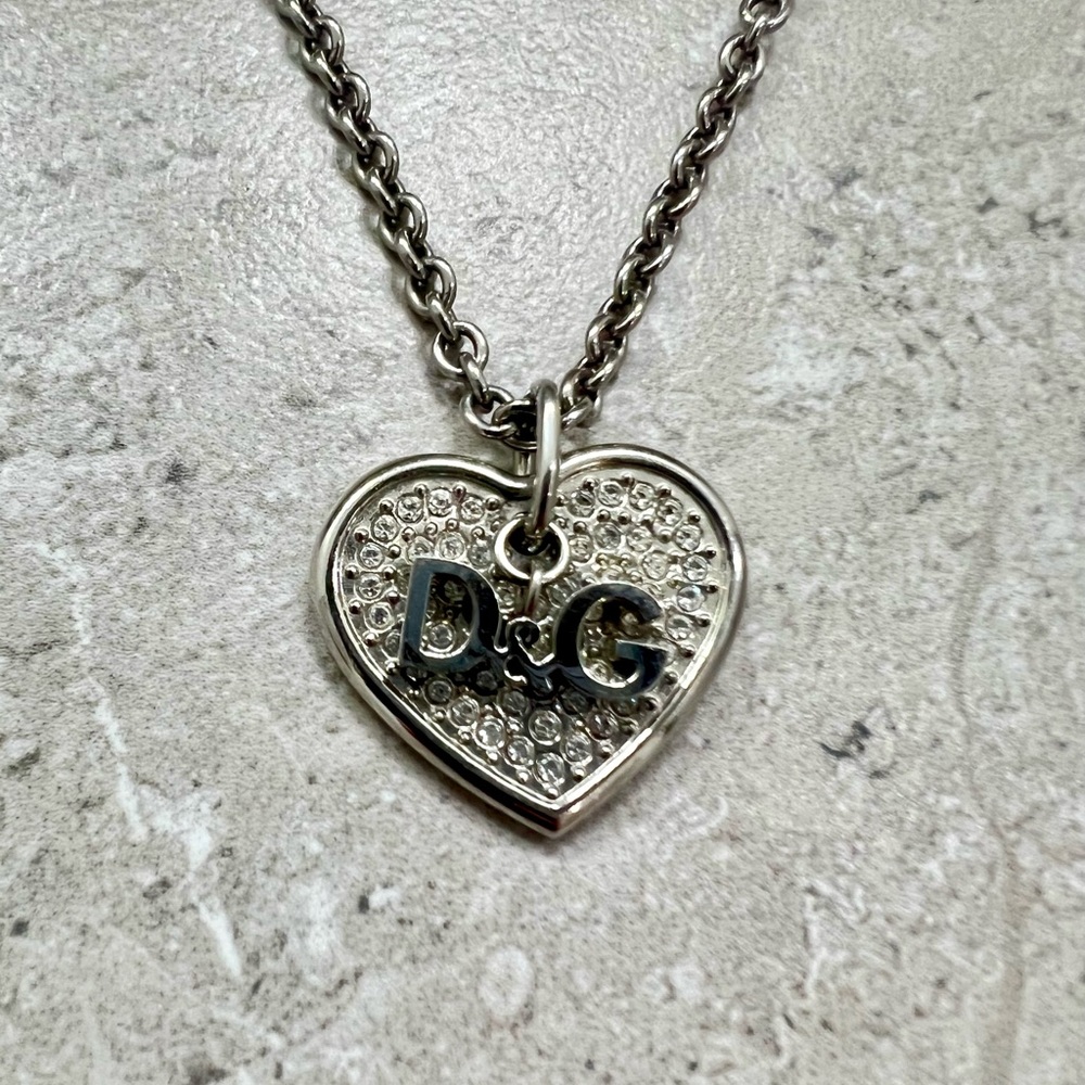 Vintage Dolce & Gabanna Heart Charm Necklace